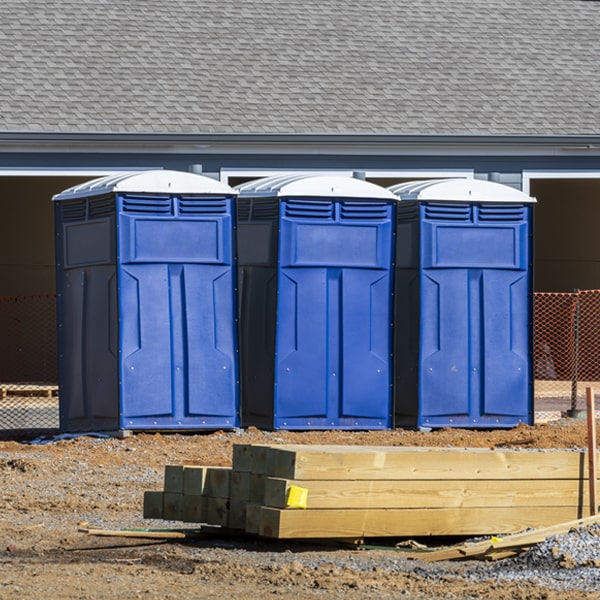 what is the maximum capacity for a single portable toilet in Winton